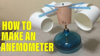 HOW TO MAKE AN ANEMOMETER  WEATHER INSTRUMENT  JamHomeScience Experiment [upl. by Howard]