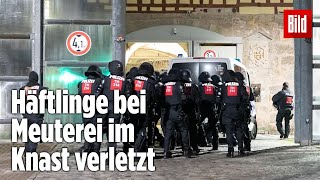 Gefängnismeuterei Polizei stürmt Knast in Thüringen  JVA Untermaßfeld [upl. by Hafeenah476]