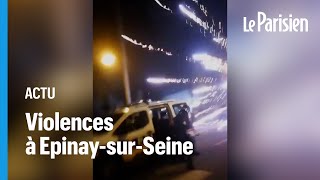 EpinaysurSeine  des policiers visés par des tirs de mortier trois jeunes en garde à vue [upl. by Tanaka368]