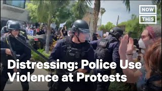 Police Across the US Unleash Violence on Peaceful Protesters  NowThis [upl. by Korie]