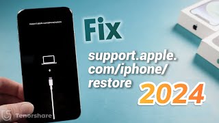 Top 5 Ways to Fix supportapplecomiphonerestore iPhone X  2024 [upl. by Semaj]