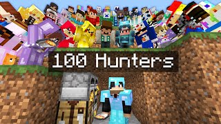 Minecraft Manhunt but its VS 100 Hunters [upl. by Jed883]