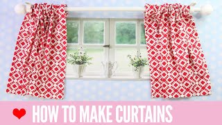 How to Make Curtains  SIMPLE Rod Pocket Style [upl. by Burgener]